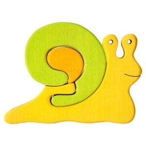 Fauna Puzzle Snail Green