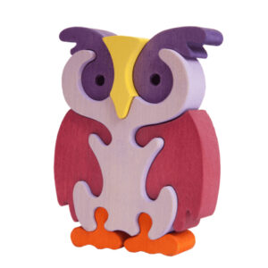 Fauna Puzzle Owl - Violet