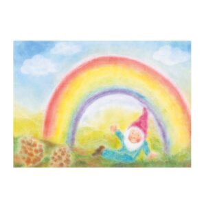 Seccorell Postcard Rainbow Gnome