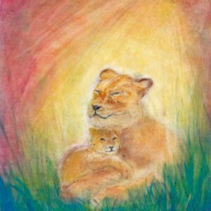 Seccorell Postcard Lioness