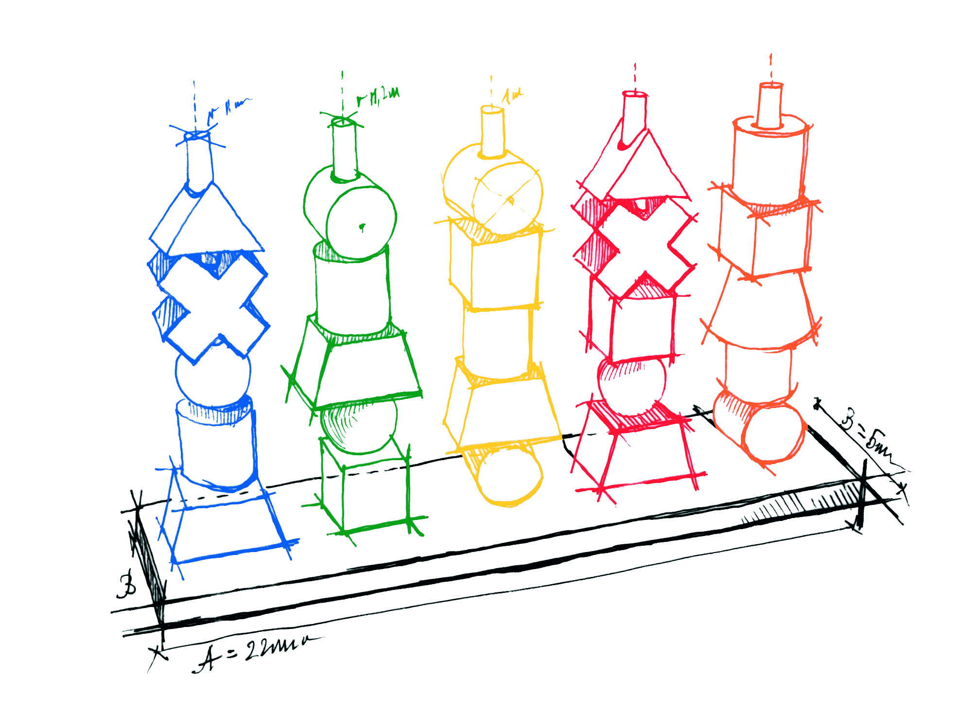 Wooden Story Rainbow Stacking Toy 3 Wooden Story Rainbow Stacking Toy - Image 3