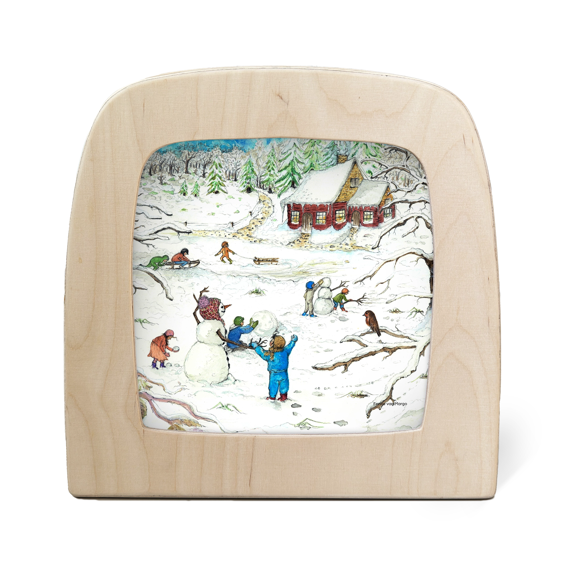Toverlux Silhouette Eentje van Margo Red Cottage Winter 1 Toverlux Silhouette Eentje van Margo Red Cottage Winter
