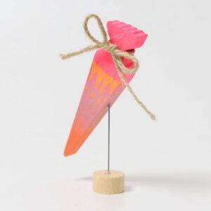Grimm's Decoration School Cone Pink