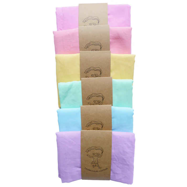 Laura's Play Cotton Light Blue 90 x 90 cm 2 Laura's Play Cotton Light Blue 90 x 90 cm - Image 2