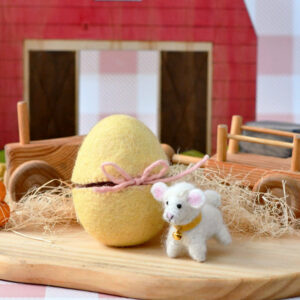 Tara Treasures Felt Surprise Egg with Lamb Inside