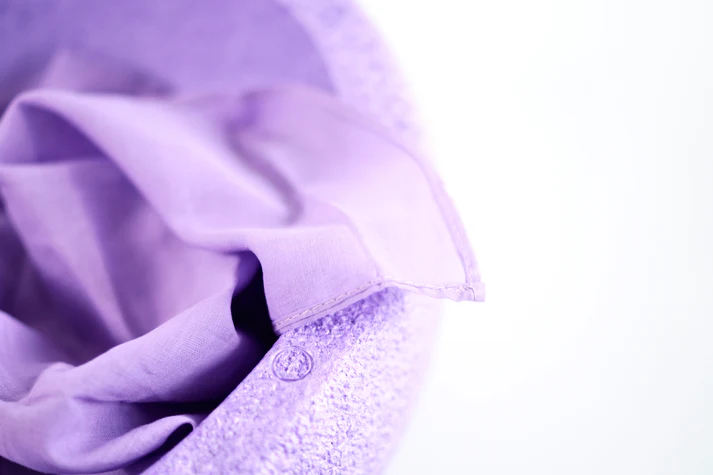 Laura's Play Cotton Violet 90 x 90 cm 2 Laura's Play Cotton Violet 90 x 90 cm - Image 2