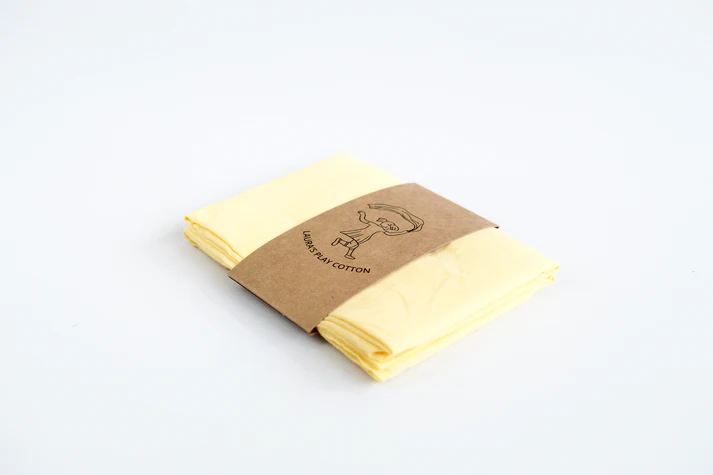 Laura's Play Cotton Light Yellow 90 x 90 cm 3 Laura's Play Cotton Light Yellow 90 x 90 cm - Image 3