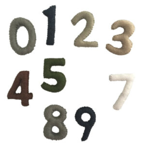 Papoose felt numbers, natural (40% off Was $32.00 now $19.20) whilst stock lasts
