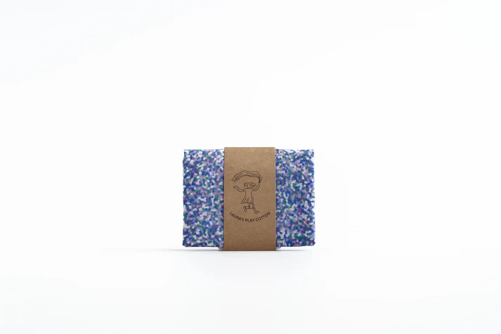 Laura's Play Cotton Confetti Cool 90 x 90 cm 3 Laura's Play Cotton Confetti Cool 90 x 90 cm - Image 3