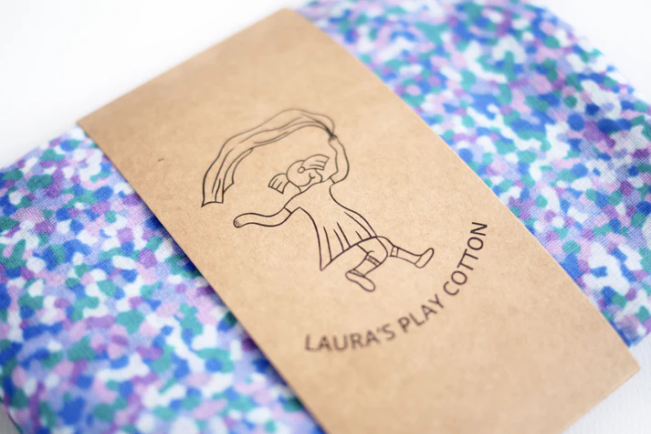 Laura's Play Cotton Confetti Cool 90 x 90 cm 4 Laura's Play Cotton Confetti Cool 90 x 90 cm - Image 4