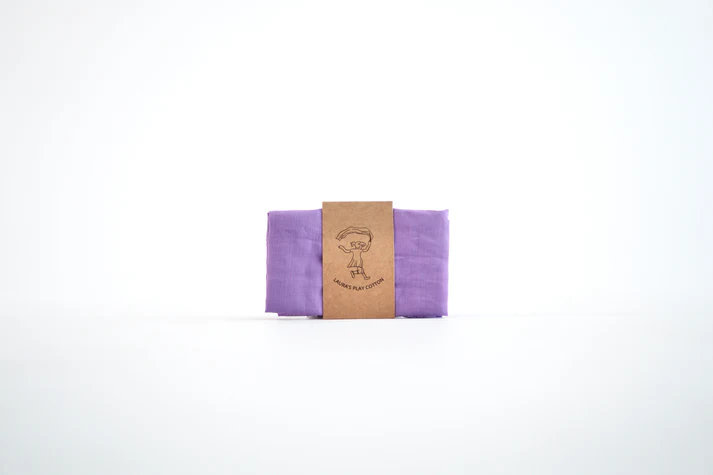 Laura's Play Cotton Violet 90 x 90 cm 4 Laura's Play Cotton Violet 90 x 90 cm - Image 4