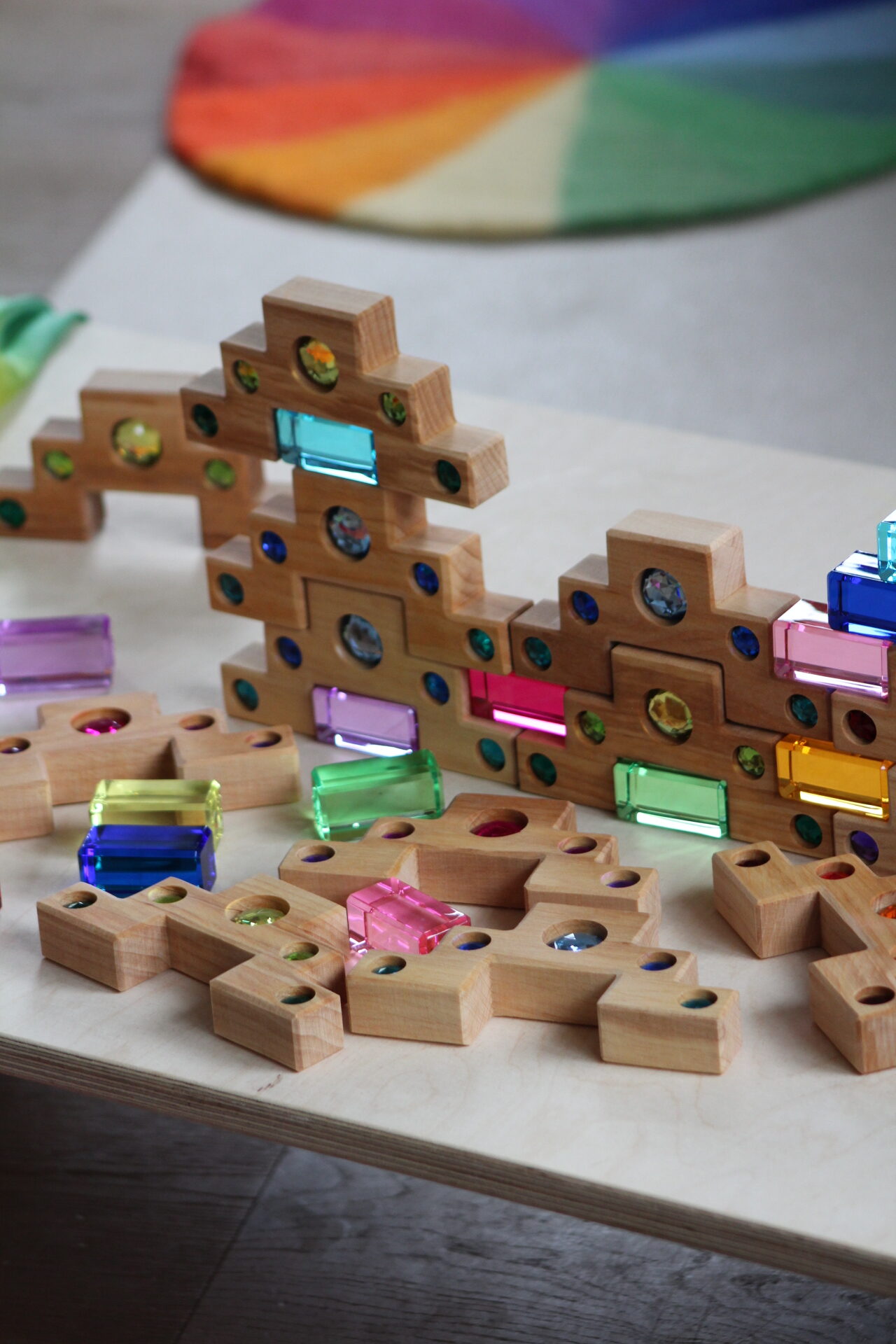 Bauspiel Staircase with Colourful Luminous Blocks – 32-Piece Set 24 Bauspiel Staircase with Colourful Luminous Blocks – 32-Piece Set - Image 24
