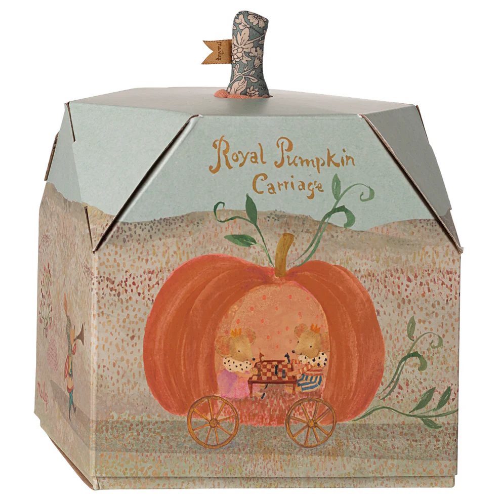Maileg Pumpkin Carriage Mouse 2 Maileg Pumpkin Carriage Mouse - Image 2